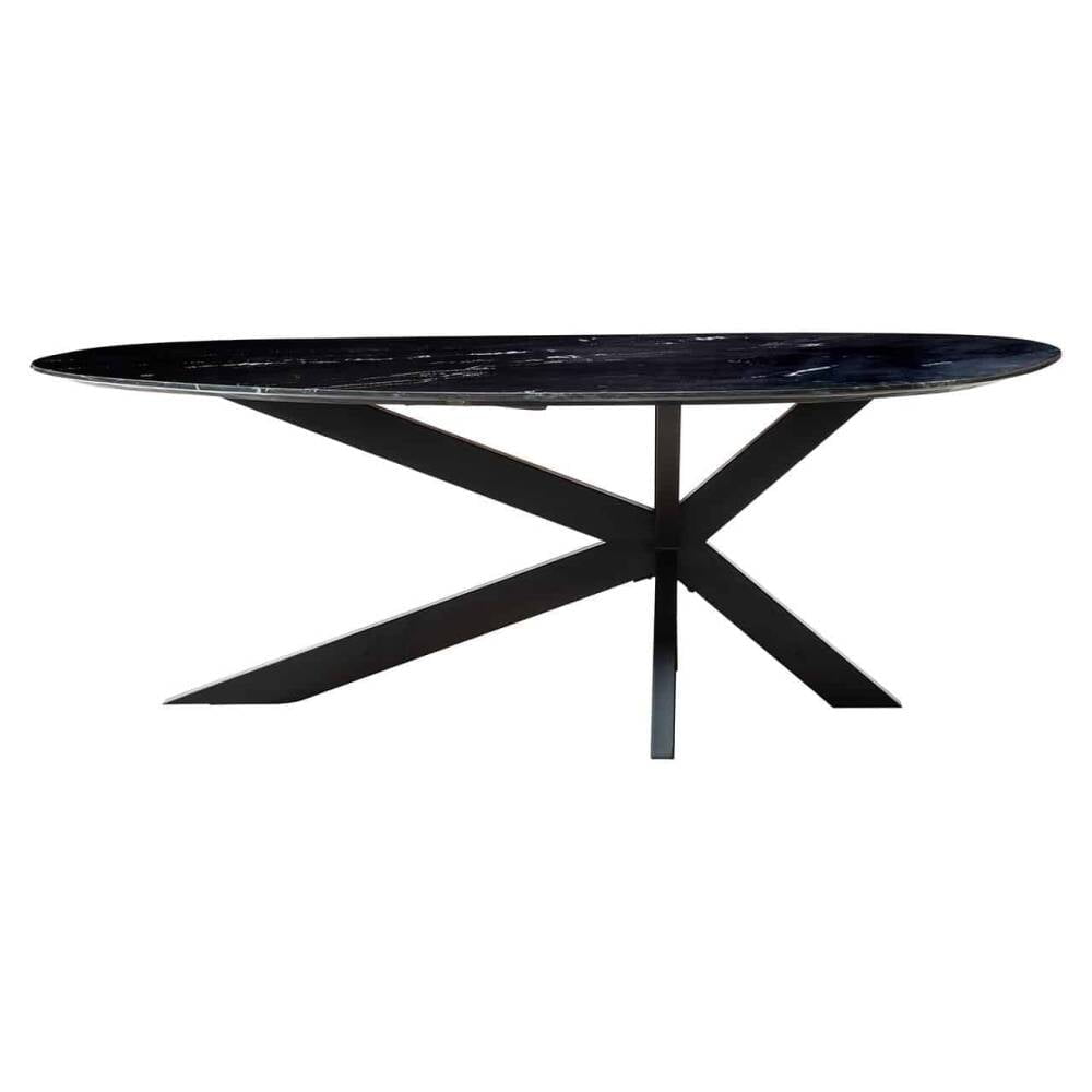 Trocadero black marble dining table, Lima Design, Valgomojo baldai, Trocadero black marble dining table