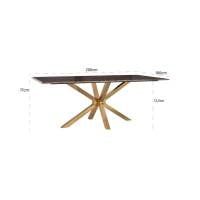 Dining table Conrad  (Gold), Lima Design, Valgomojo baldai, Dining table Conrad  (Gold)