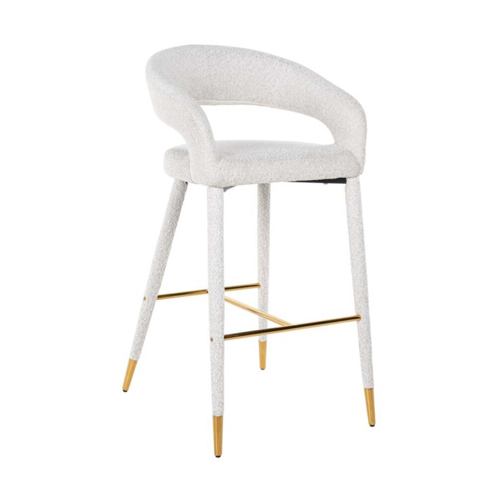 Baro kėdė GIA, white boucle, Lima Design, Baro kėdės, Baro kėdė GIA, white boucle