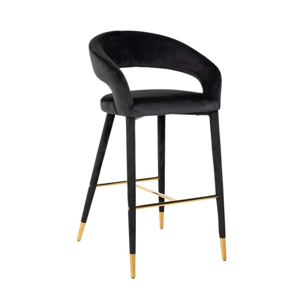 Baro kėdė GIA, antraciet velvet, Lima Design, Baro kėdės, Baro kėdė GIA, antraciet velvet