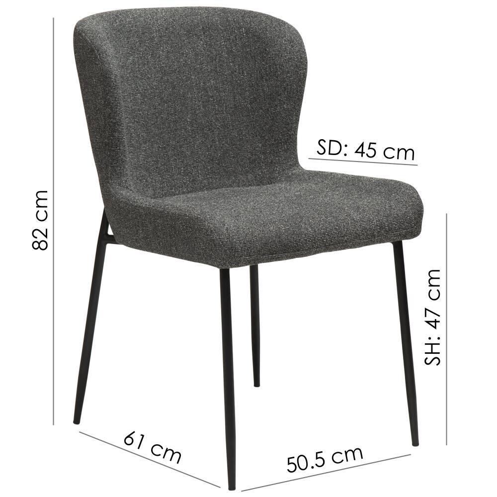 Valgomojo kėdė GLAM, Lima Design, Dan-Form, Valgomojo kėdė GLAM