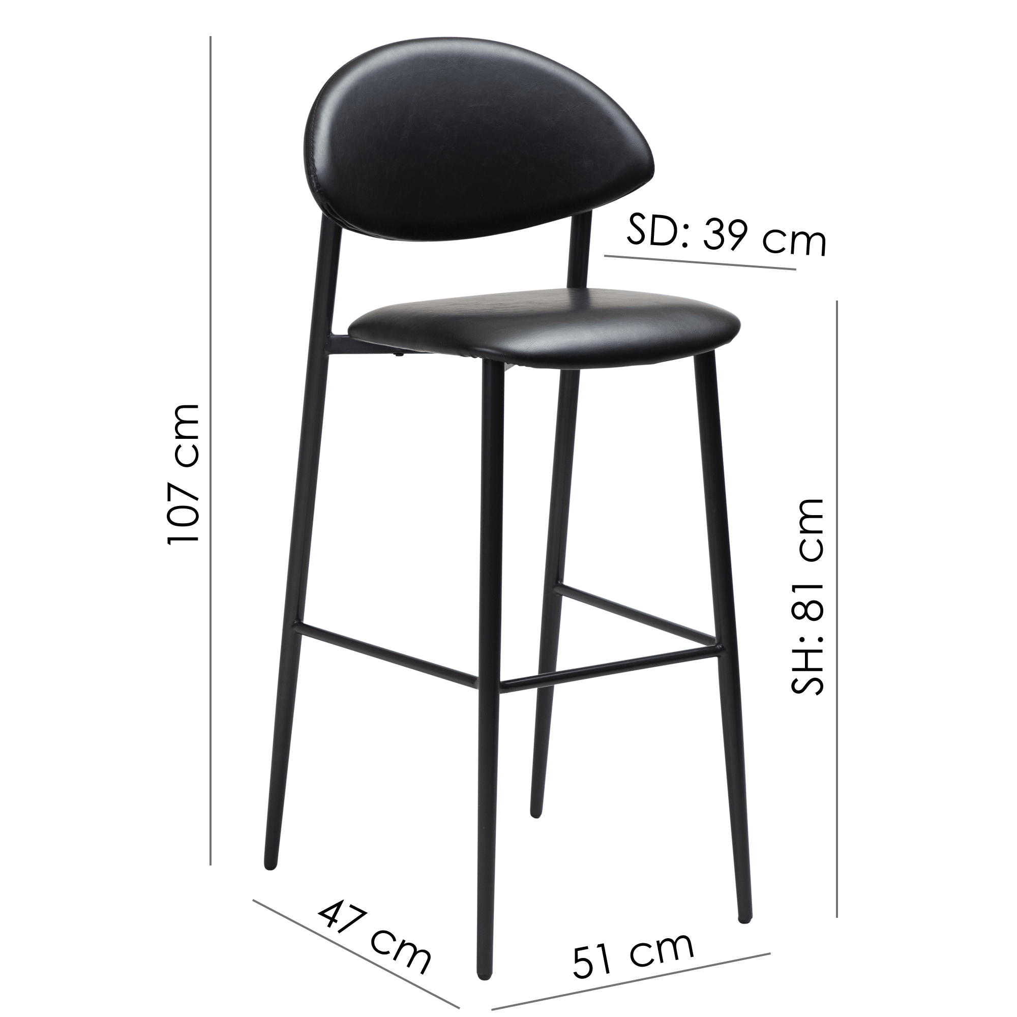 Baro kėdė TUSH 7 Baro kėdė TUSH, Lima Design, Baro kėdės, Baro kėdė TUSH