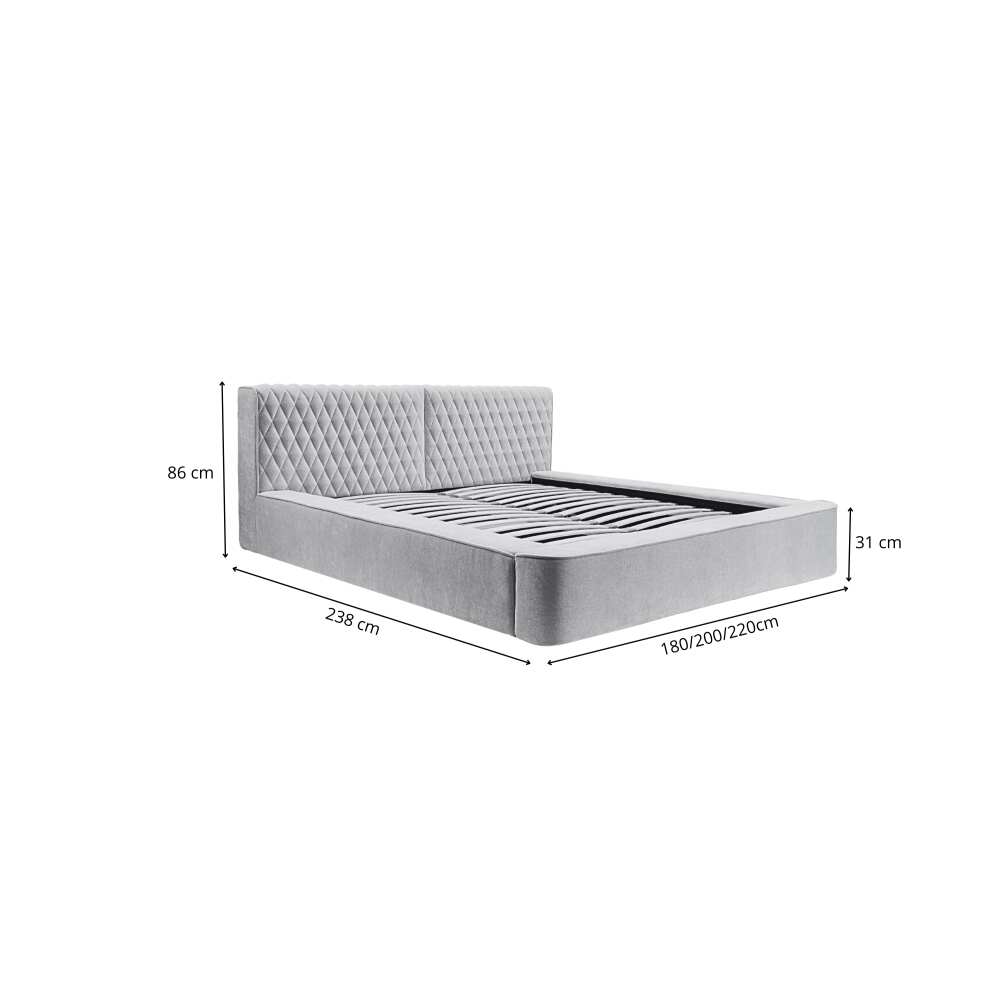 Miegamojo lova Azurro, Lima Design, limqua, Individualiai gaminamas baldas, Miegamojo lova