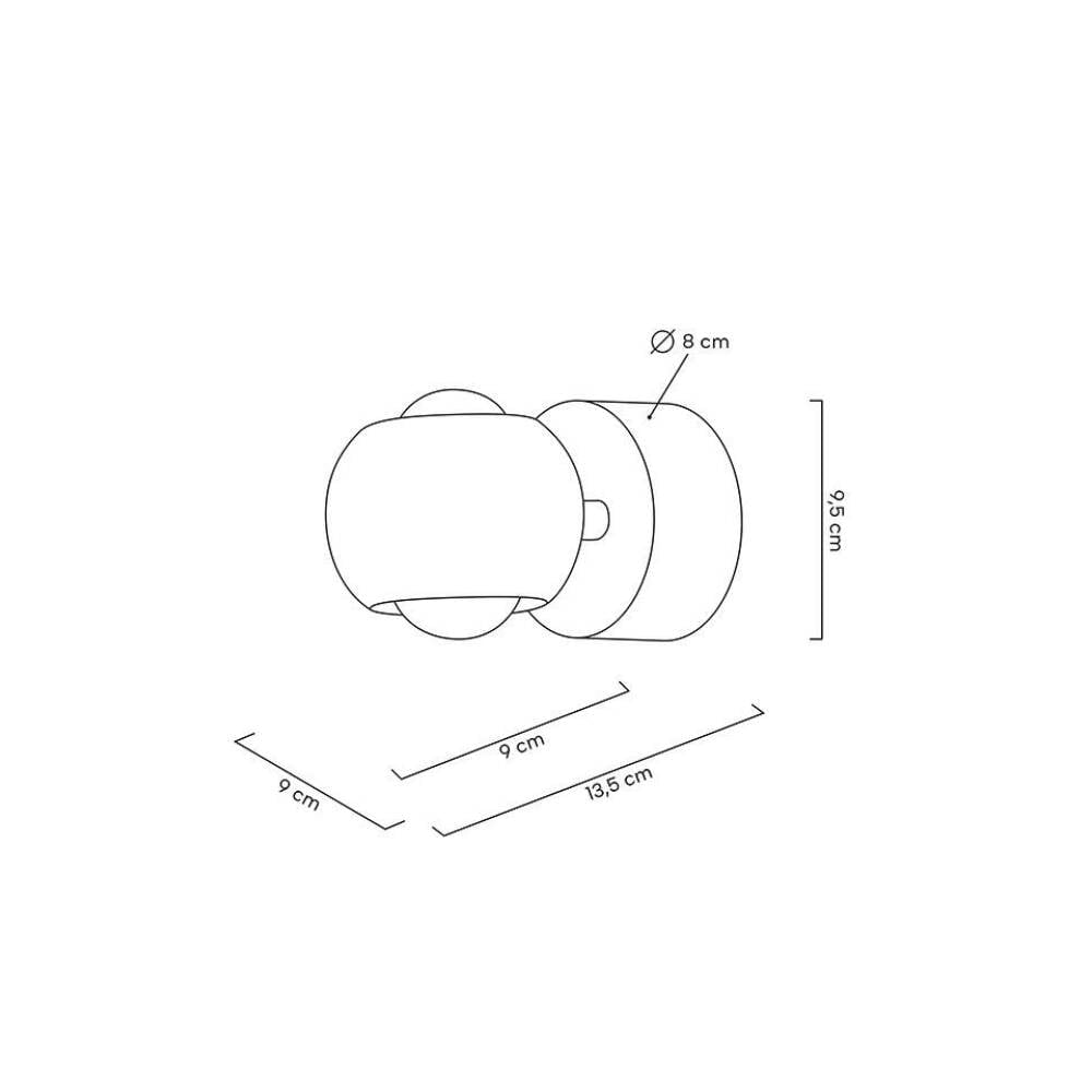 Sieninis šviestuvas EOS, Lima Design, Sieniniai šviestuvai,