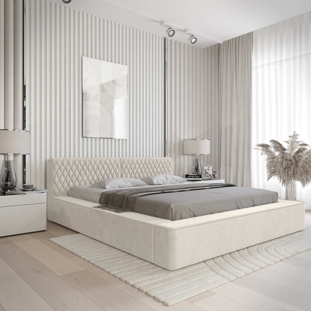Miegamojo lova Azurro, Lima Design, limqua, Individualiai gaminamas baldas, Miegamojo lova