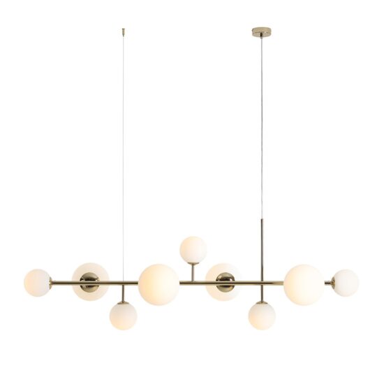 Pakabinamas šviestuvas DIONE 9, gold, Lima Design, Aldex,