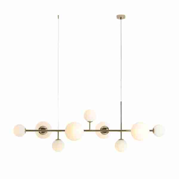 Pakabinamas šviestuvas DIONE 9, gold, Lima Design, Aldex,