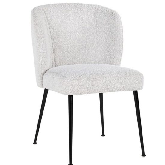 Valgomojo kėdė FALLON White Bouclé, Lima Design, Richmond interiors,