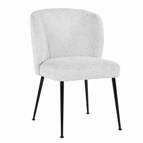 Valgomojo kėdė FALLON White Bouclé, Lima Design, Richmond interiors,
