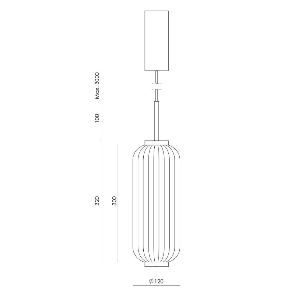Pakabinamas šviestuvas Elma C1312/S, Lima Design, AROMAS DEL CAMPO,