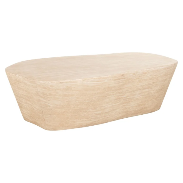 Kavos staliukas Fictus 125 faux travertine (Beige), Lima Design, Kavos staliukai,