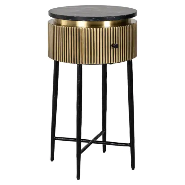 Kavos | šoninis staliukas Ironville (Gold), Lima Design, Prekiniai ženklai, Richmond interiors,