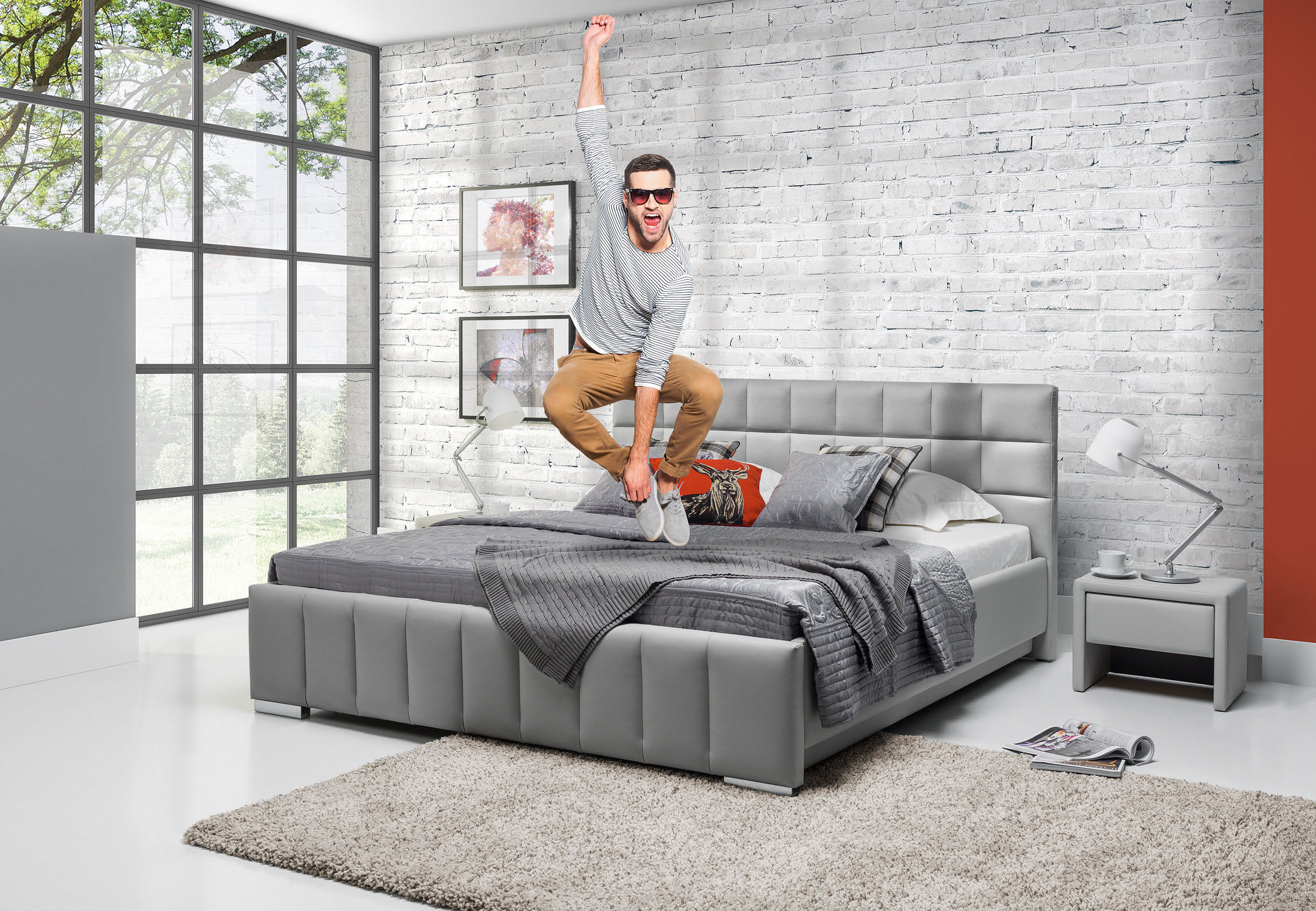 Miegamojo lova KALIPSO H 3 Miegamojo lova KALIPSO H, Lima Design, Miegamojo lovos,