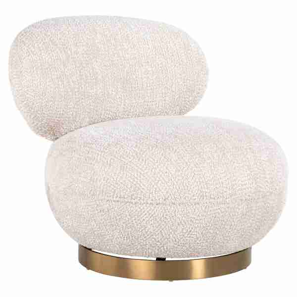 Fotelis pasukamas Jace lovely cream, Lima Design, Foteliai,