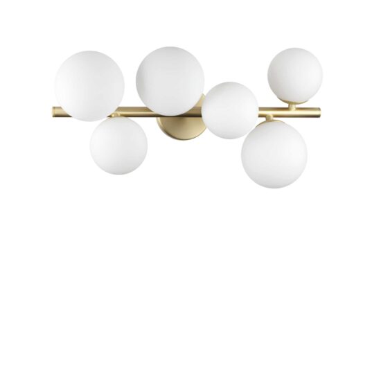 Lubinis | sieninis šviestuvas Perlage PL6 aukso spalvos, 309279, Lima Design, Ideal Lux,