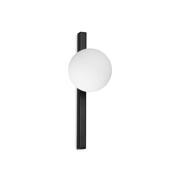SIeninis šviestuvas BINOMIO AP1 juodas, 310664, Lima Design, Ideal Lux,