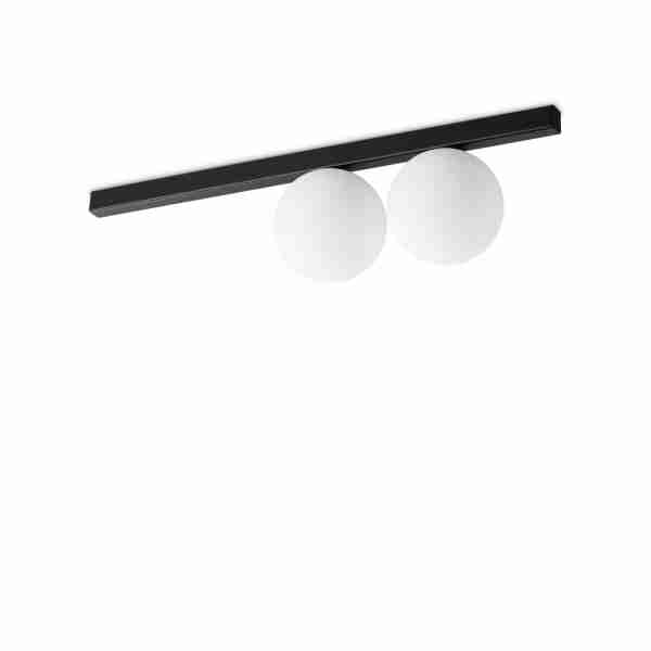 Lubinis | sieninis šviestuvas BINOMIO PL2 juodas, 310671, Lima Design, Ideal Lux,