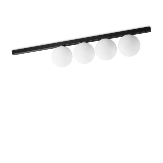 Lubinis | sieninis šviestuvas BINOMIO PL4 juodas, 310688, Lima Design, Ideal Lux,