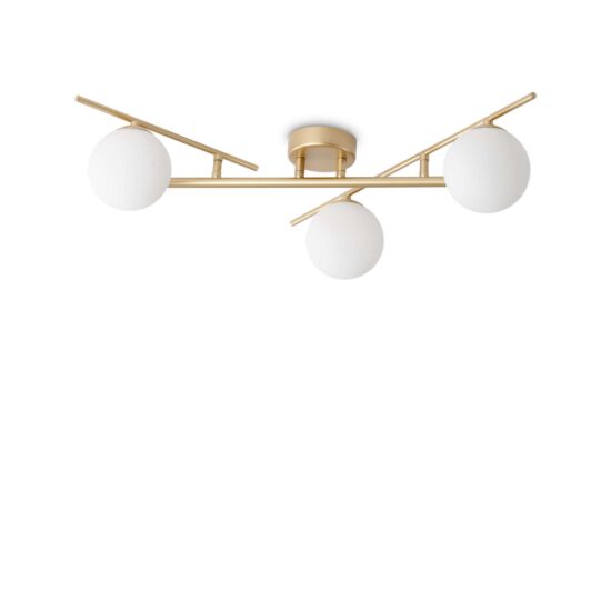 Lubinis šviestuvas ATLAS pl3 aukso spalvos, 311340, Lima Design, Ideal Lux,