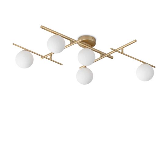 Lubinis šviestuvas ATLAS pl5 aukso spalvos, 311364, Lima Design, Ideal Lux,