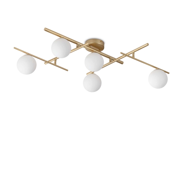 Lubinis šviestuvas ATLAS pl5 aukso spalvos, 311364, Lima Design, Ideal Lux,