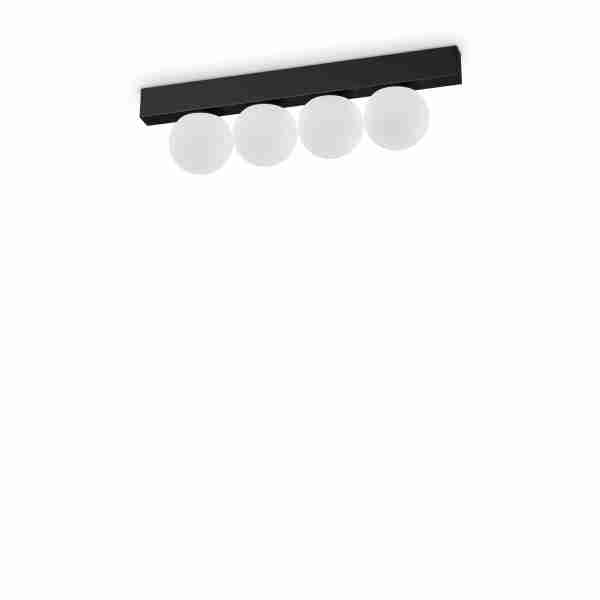 Lubinis LED šviestuvas PING PONG PL4 12W juodas, 313283, Lima Design, Ideal Lux,