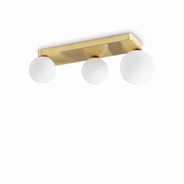 Lubinis | sieninis šviestuvas PENTA PL3 aukso spalvos, 314822, Lima Design, Ideal Lux,