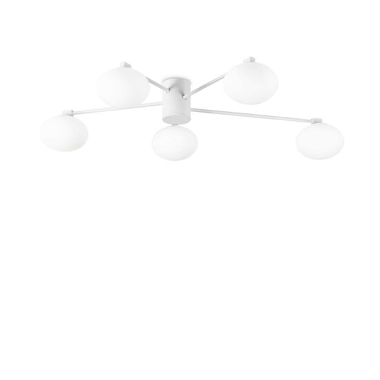 Lubinis šviestuvas Hermes pl5 D90 baltas, 316680, Lima Design, Ideal Lux,