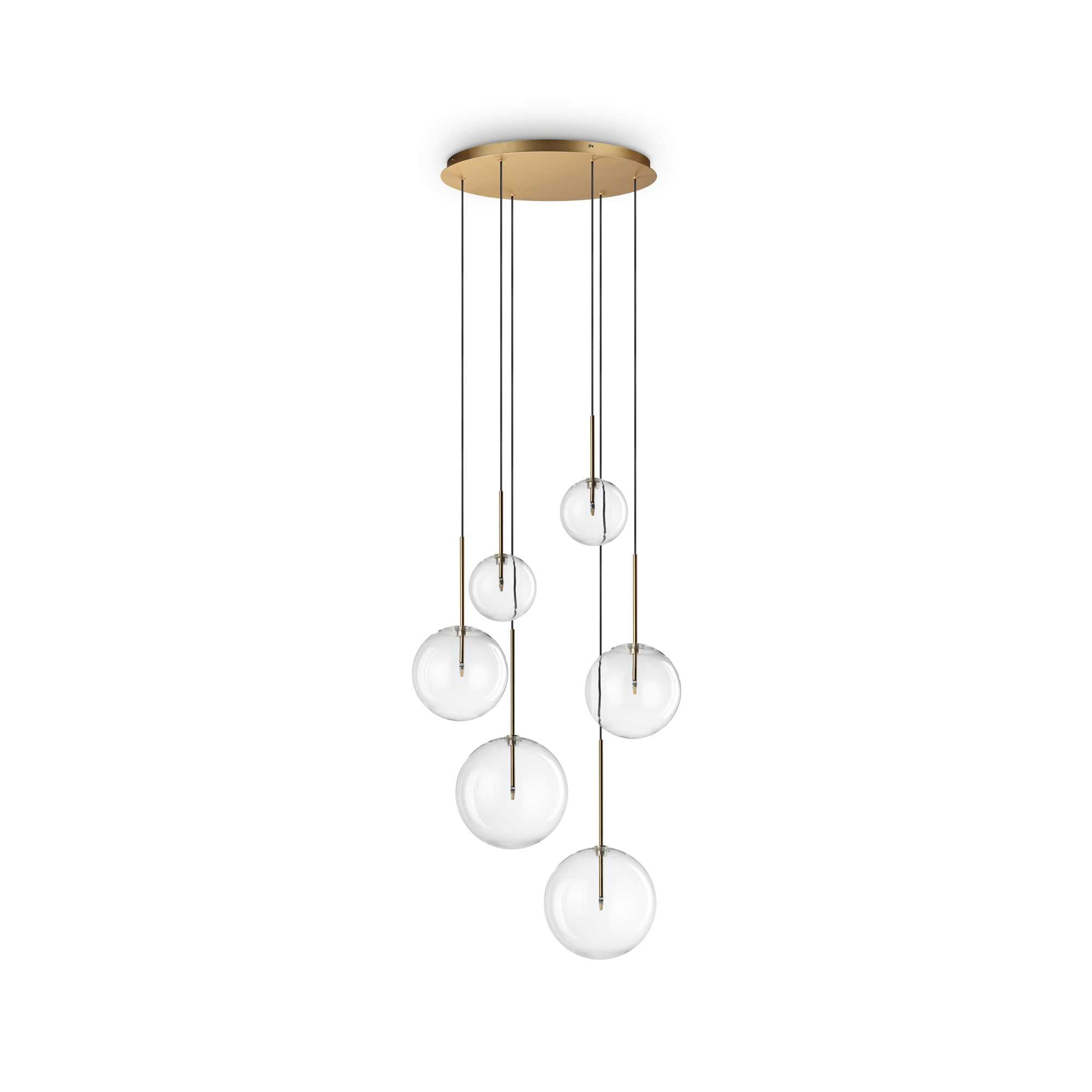 Pakabinamas šviestuvas Equinoxe SP6 žalvario spalvos, 317243 1 Pakabinamas šviestuvas Equinoxe SP6 žalvario spalvos, 317243, Lima Design, Ideal Lux,