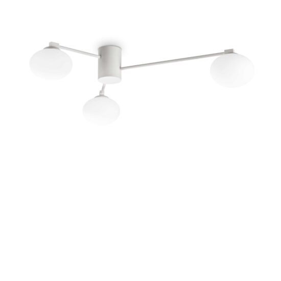 Lubinis šviestuvas Hermes pl3 D90 baltas, 322674, Lima Design, Ideal Lux,