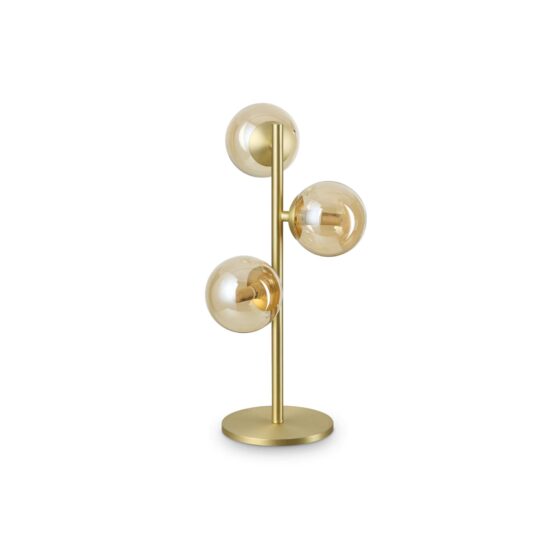 Stalinis šviestuvas Perlage TL3 gintaro spalvos, 322759, Lima Design, Ideal Lux,