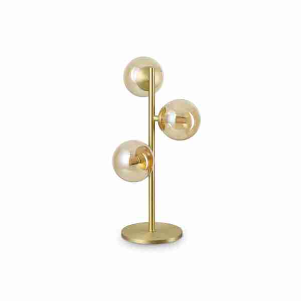 Stalinis šviestuvas Perlage TL3 gintaro spalvos, 322759, Lima Design, Ideal Lux,