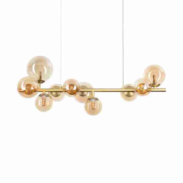 Pakabinamas šviestuvas Perlage SP10 gintaro spalvos, 322766, Lima Design, Ideal Lux,