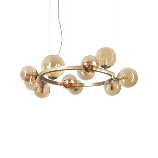 Pakabinamas šviestuvas Perlage SP11 gintaro spalvos, 322773, Lima Design, Ideal Lux,