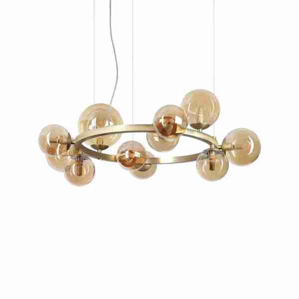 Pakabinamas šviestuvas Perlage SP11 gintaro spalvos, 322773, Lima Design, Ideal Lux,