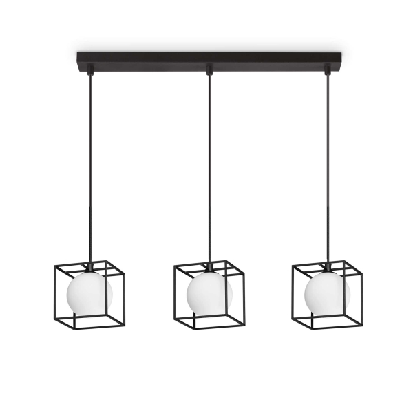 Pakabinamas šviestuvas LINGOTTO SP3 single juodas, 327846, Lima Design, Ideal Lux,