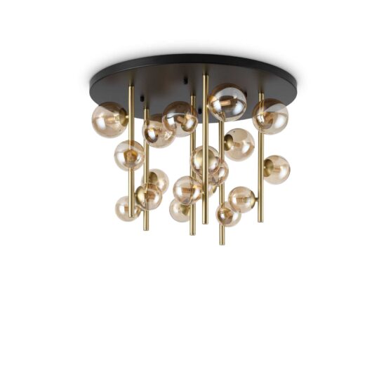 Lubinis šviestuvas Perlage PL18 gintaro spalvos, 328379, Lima Design, Ideal Lux,