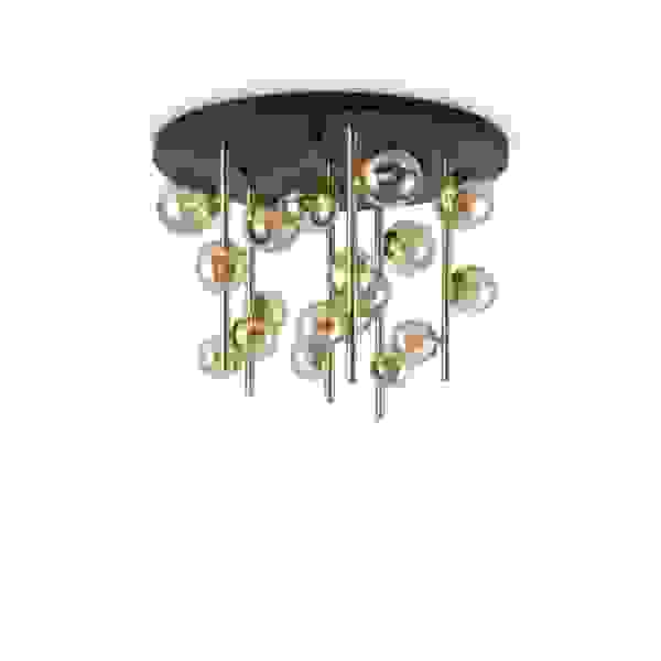 Lubinis šviestuvas Perlage PL18 gintaro spalvos, 328379, Lima Design, Ideal Lux,