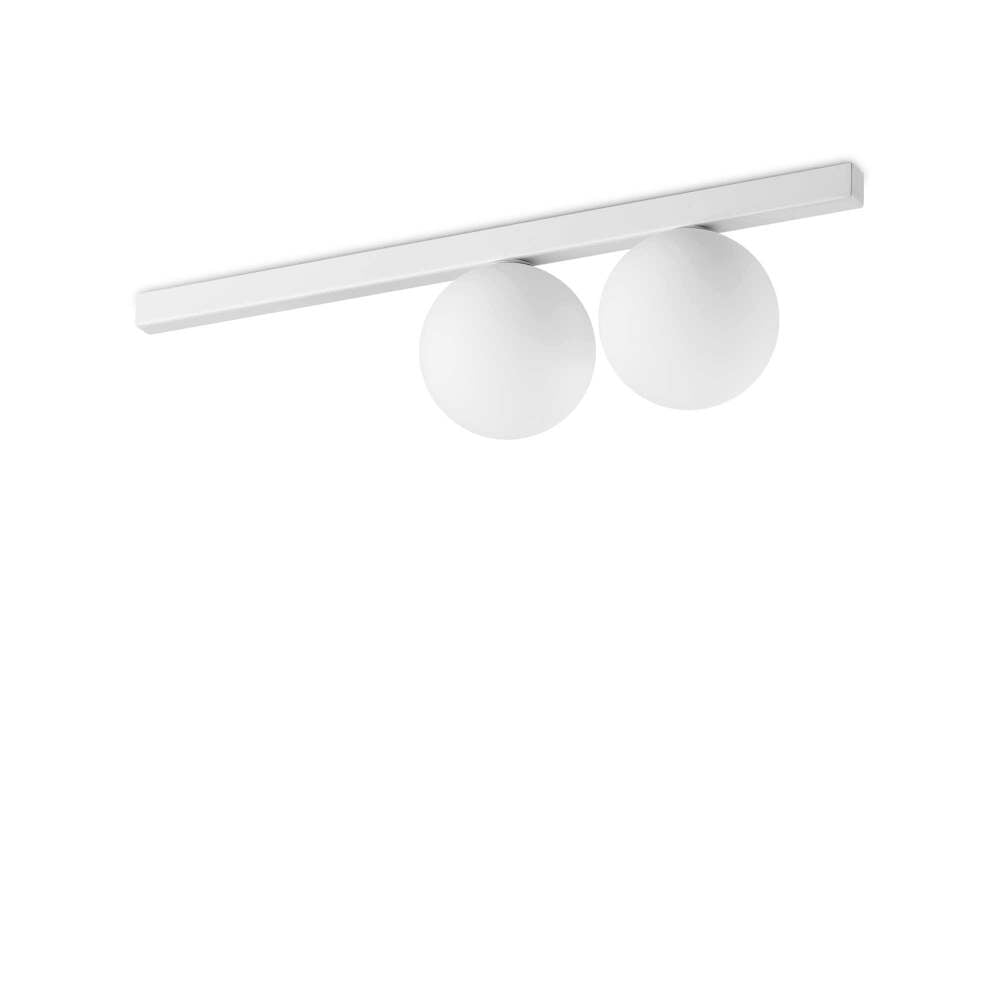 Lubinis | sieninis šviestuvas BINOMIO PL2 baltas, 328430, Lima Design, Ideal Lux,