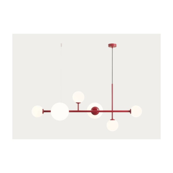PAKABINAMAS ŠVIESTUVAS DIONE 6 RAUDONAS, 1092K15, Lima Design, Aldex,