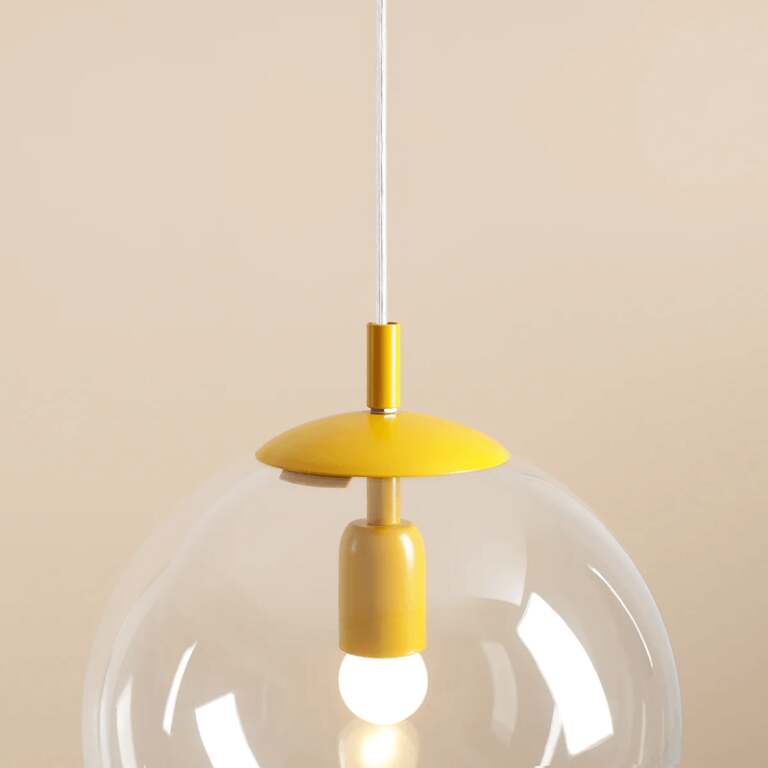 PAKABINAMAS ŠVIESTUVAS GLOBE D30 GELTONAS, 562G14, Lima Design, Aldex,