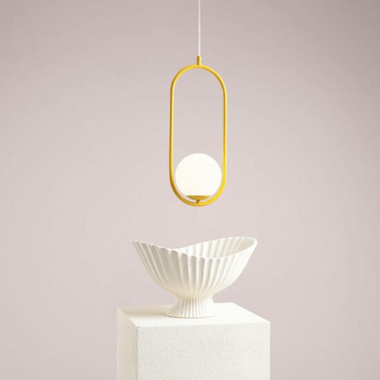 PAKABINAMAS ŠVIESTUVAS RIVA 1 GELTONAS, 1086G14, Lima Design, Aldex,