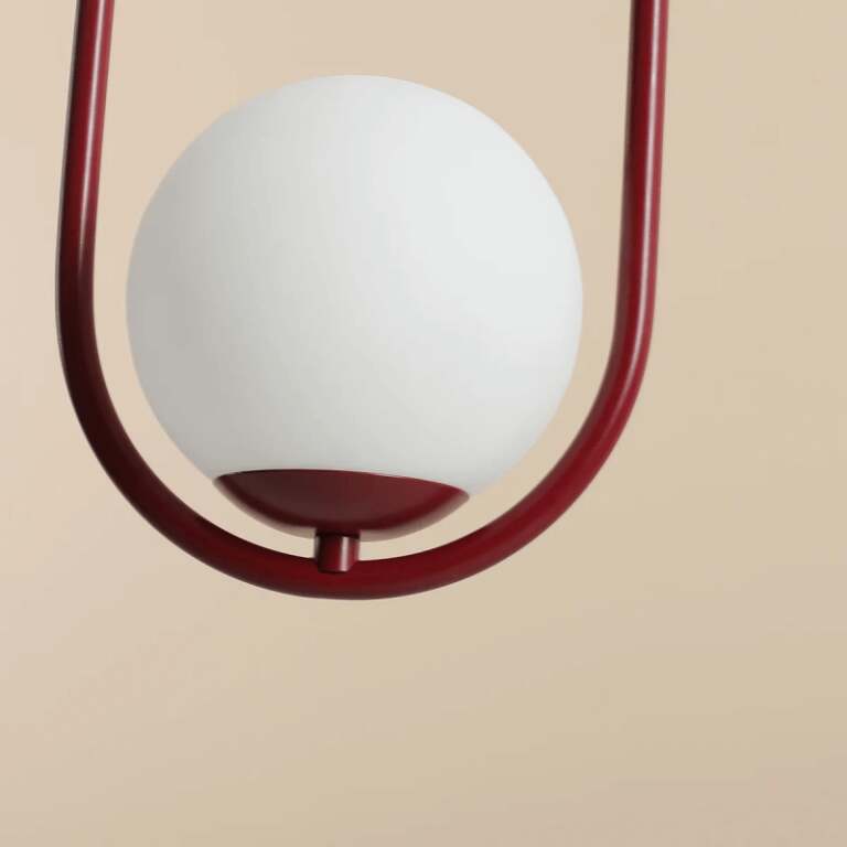 PAKABINAMAS ŠVIESTUVAS RIVA 1 RAUDONAS, 1086G15, Lima Design, Aldex,