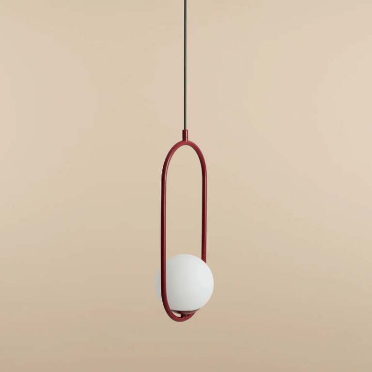 PAKABINAMAS ŠVIESTUVAS RIVA 1 RAUDONAS, 1086G15, Lima Design, Aldex,