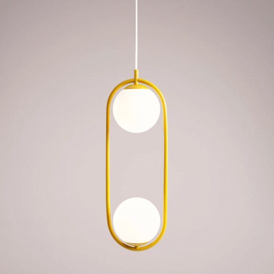 PAKABINAMAS ŠVIESTUVAS RIVA 2 GELTONAS, 1086H14, Lima Design, Aldex,