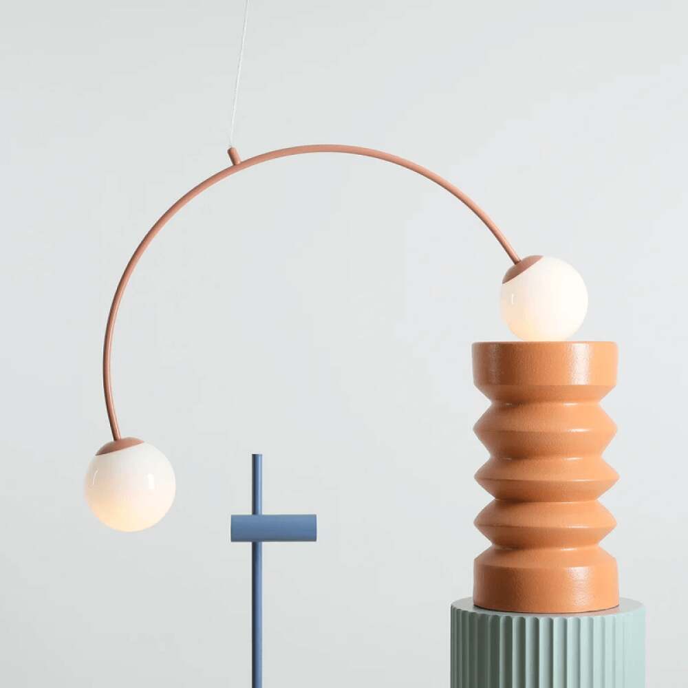PAKABINAMAS ŠVIESTUVAS UNA 2 KORALINĖS SPALVOS, 1116H11, Lima Design, Aldex,