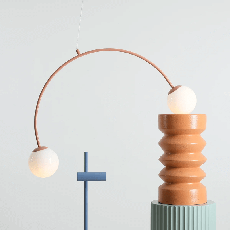 PAKABINAMAS ŠVIESTUVAS UNA 2 KORALINĖS SPALVOS, 1116H11 2 PAKABINAMAS ŠVIESTUVAS UNA 2 KORALINĖS SPALVOS, 1116H11, Lima Design, Aldex,