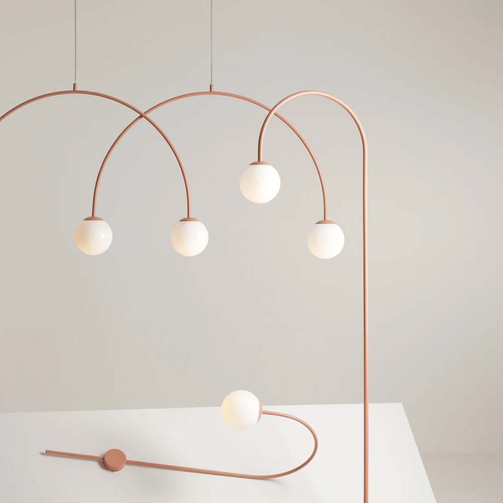 PAKABINAMAS ŠVIESTUVAS UNA 4 KORALINĖS SPALVOS, 1116L11_L, Lima Design, Aldex,