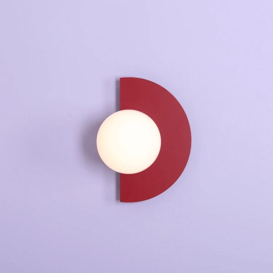 SIENINIS ŠVIESTUVAS LOOP RAUDONAS, 1125C15, Lima Design, Aldex,