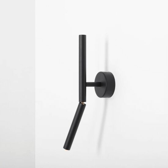 SIENINIS ŠVIESTUVAS STICK JUODAS, 1084C1, Lima Design, Aldex,